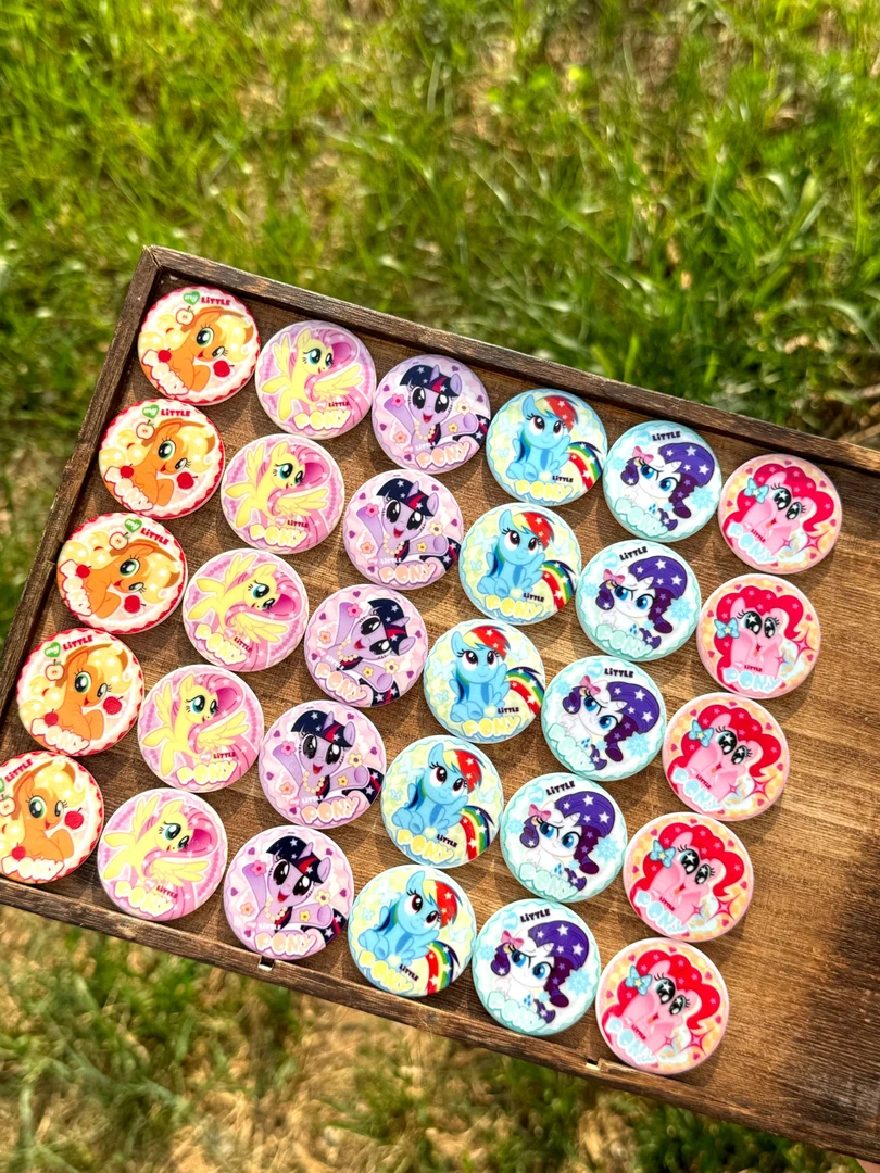 【萌糖定制】小马宝莉圆盘树脂配件