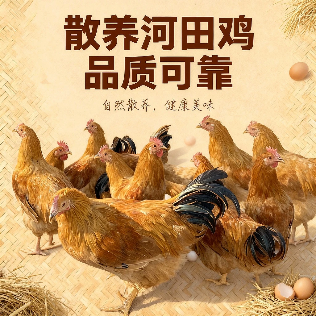 2只阉鸡散养河田鸡新鲜到家