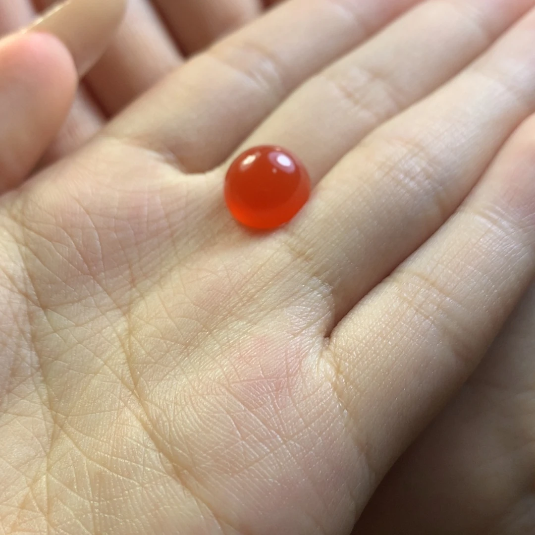 未镶嵌冰红戒面南红玛瑙