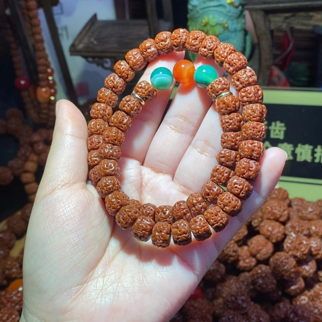 金刚菩提手串10-双圈配饰老树王