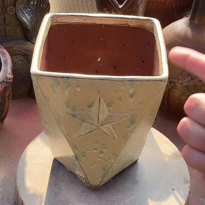 花盆紫砂紫砂瑕疵16.21花盆