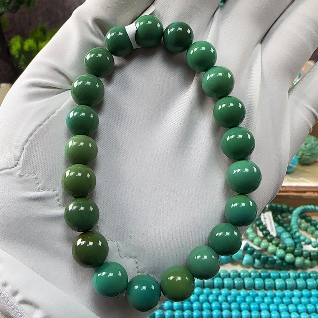 绿松石未镶嵌手串9mm+