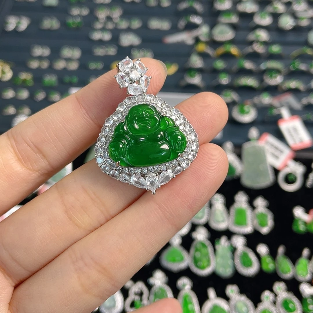 颈饰未镶嵌翡翠吊坠