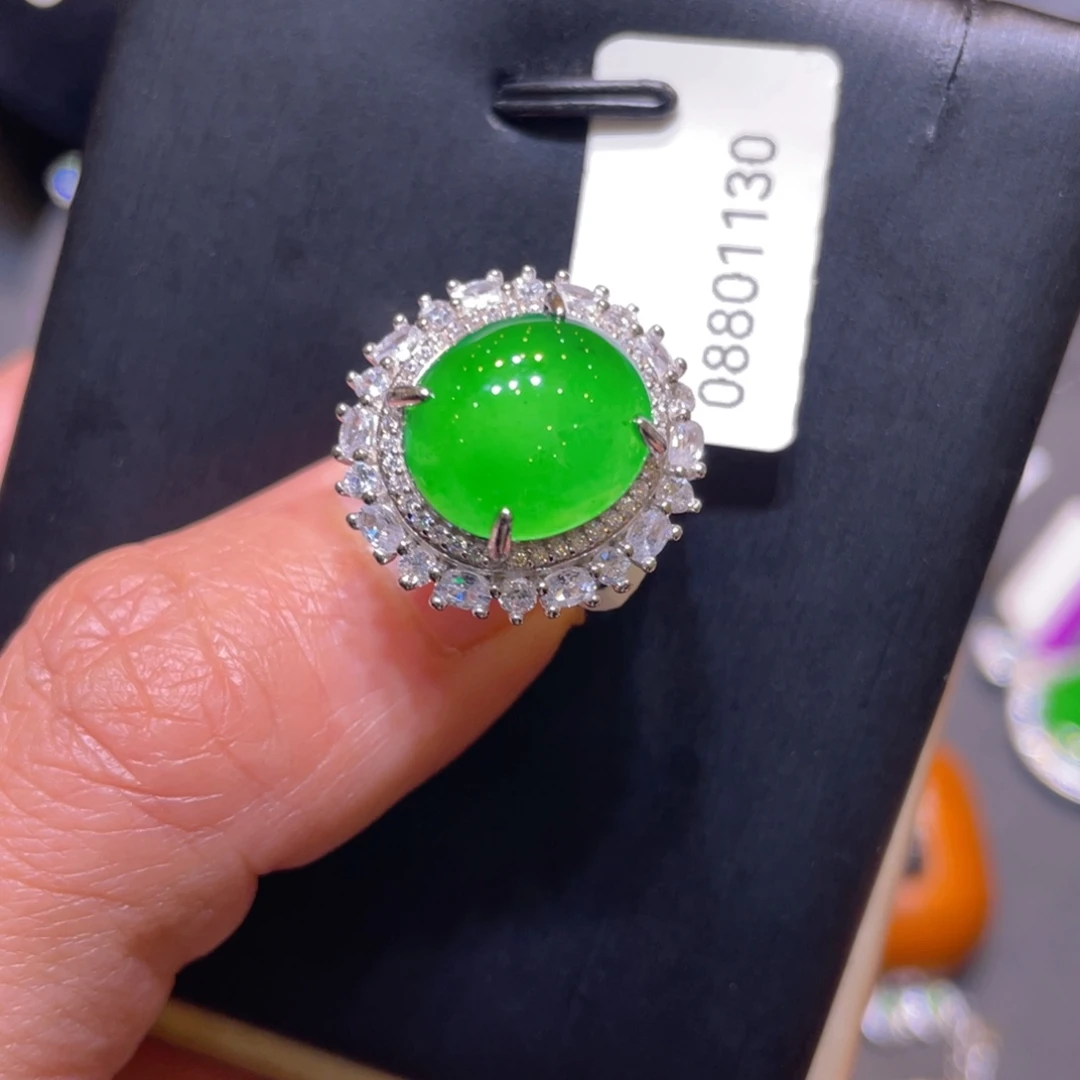 翡翠银S925镶嵌颈饰