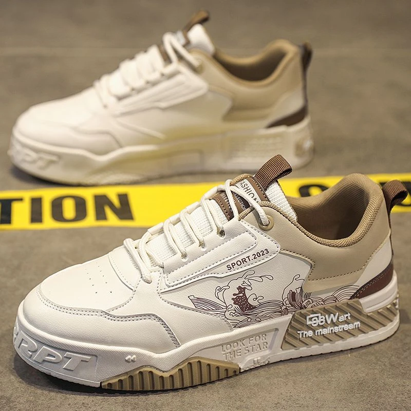 男鞋2025新款小众厚底小白潮鞋夏季爆款运动百搭休闲板鞋AD011