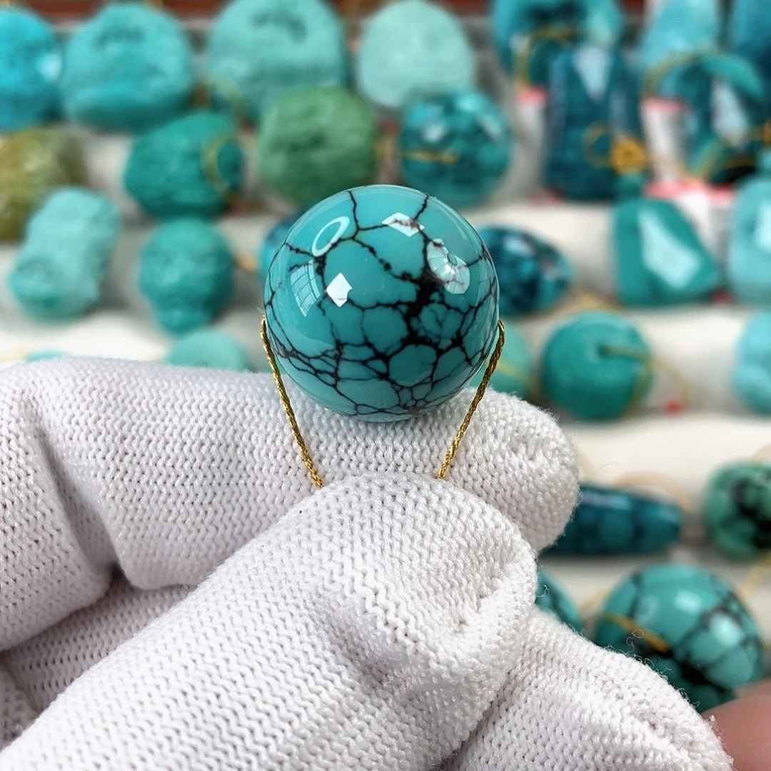 绿松石未镶嵌车挂尺寸19.6