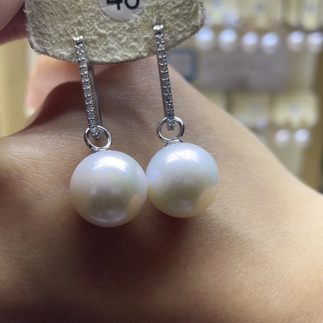 耳饰淡水珍珠银S925镶嵌