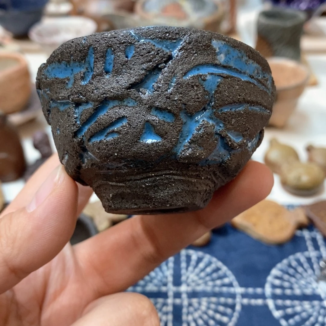 柴烧侘寂粗陶茶具