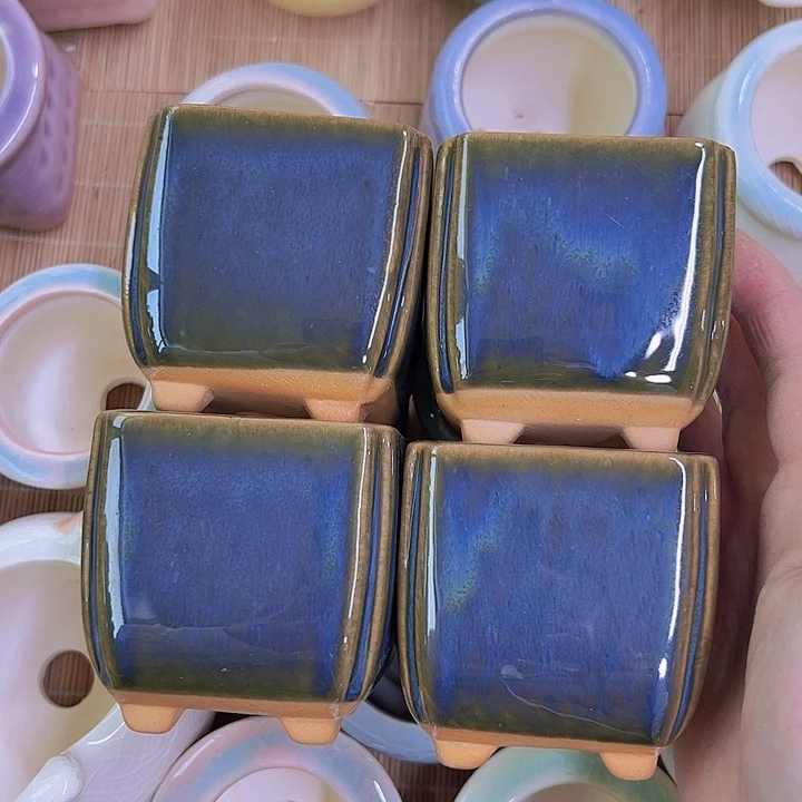 红陶陶瓷花盆12包邮