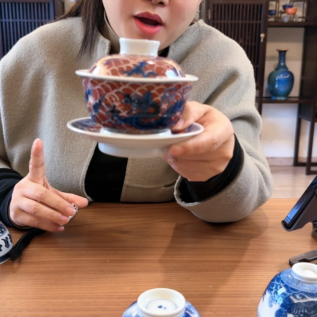 杯评**道快雪盖碗快雪盖碗