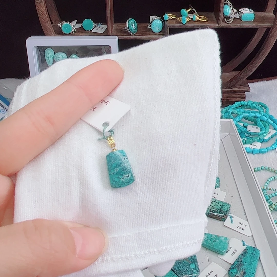 绿松石18K金镶嵌绿松石