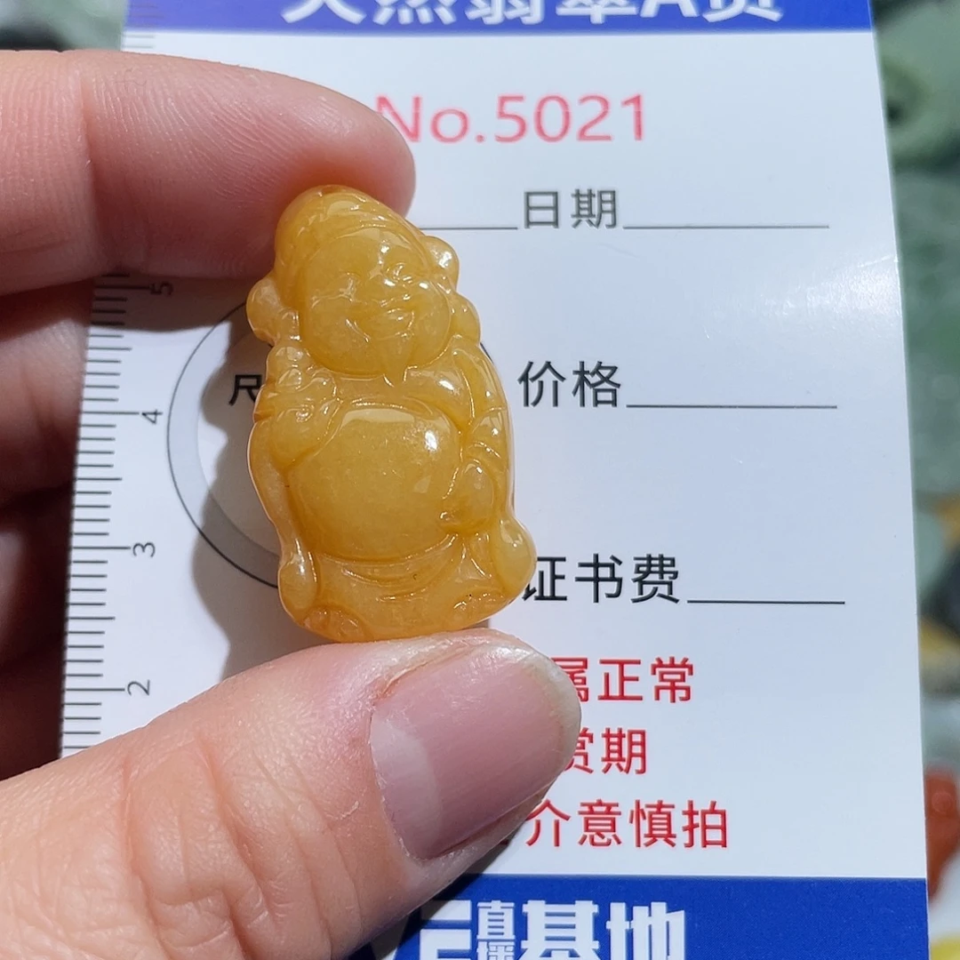 翡翠未镶嵌挂件5021