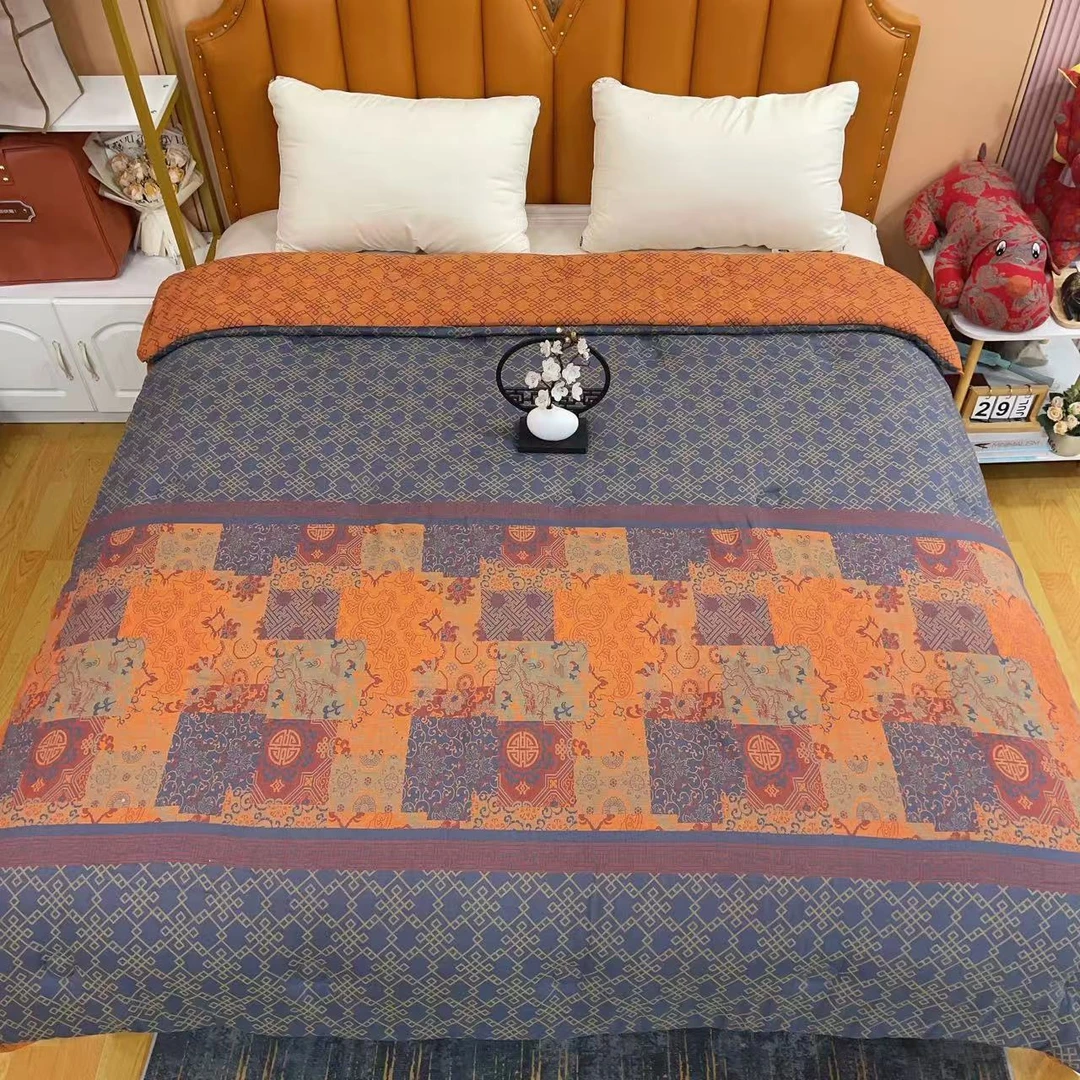 【云图】2.0*2.3M高端A类纯棉双层纱柔软舒适亲肤保暖可机洗秋冬被