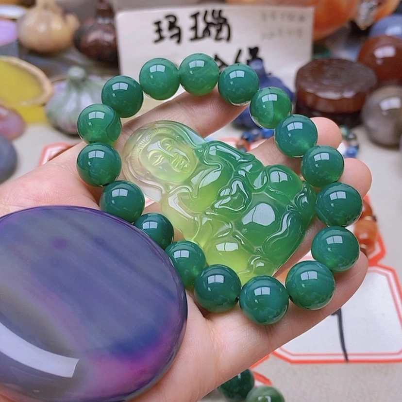 【闪购商品】未镶嵌玛瑙/玉髓珠宝半成品碧**?