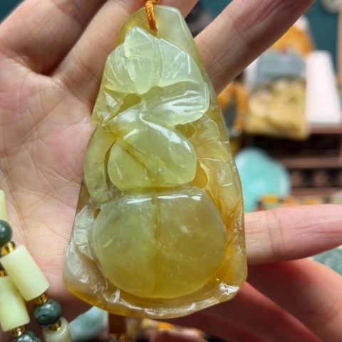 岫玉挂件未镶嵌挂件