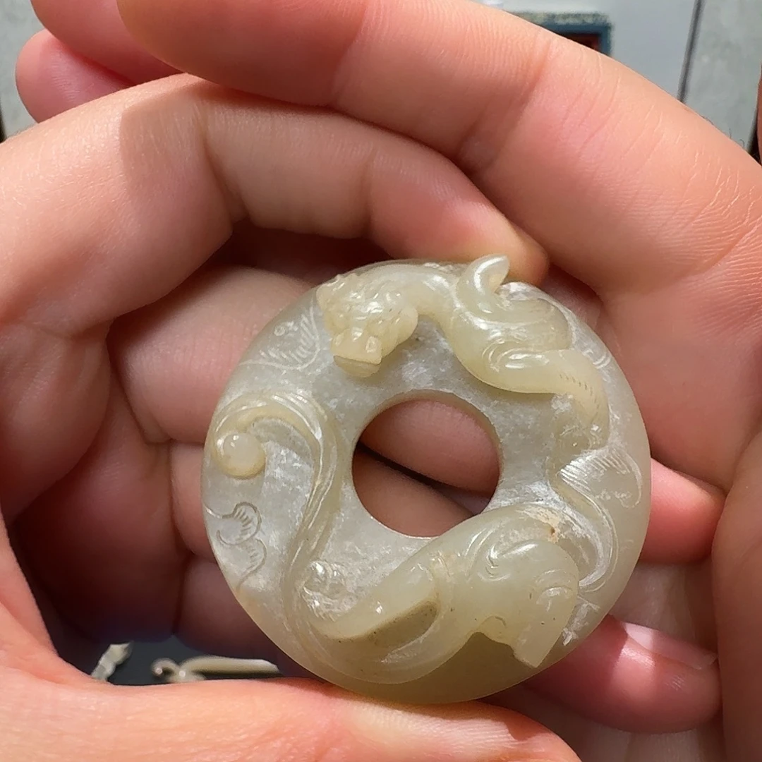 曾***r和田玉未镶嵌挂件