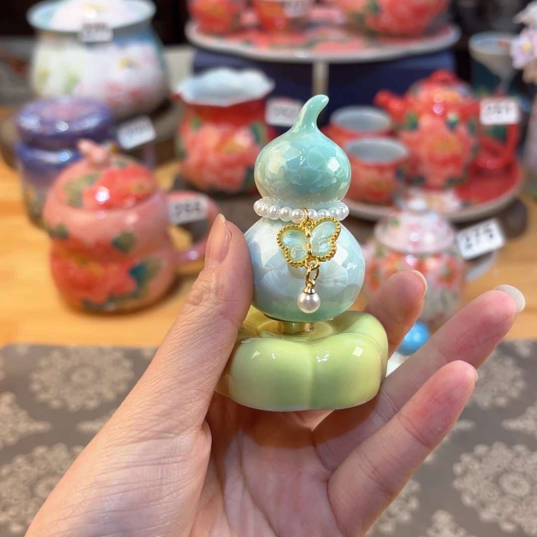 景德镇手绘高温釉下彩陶瓷茶具