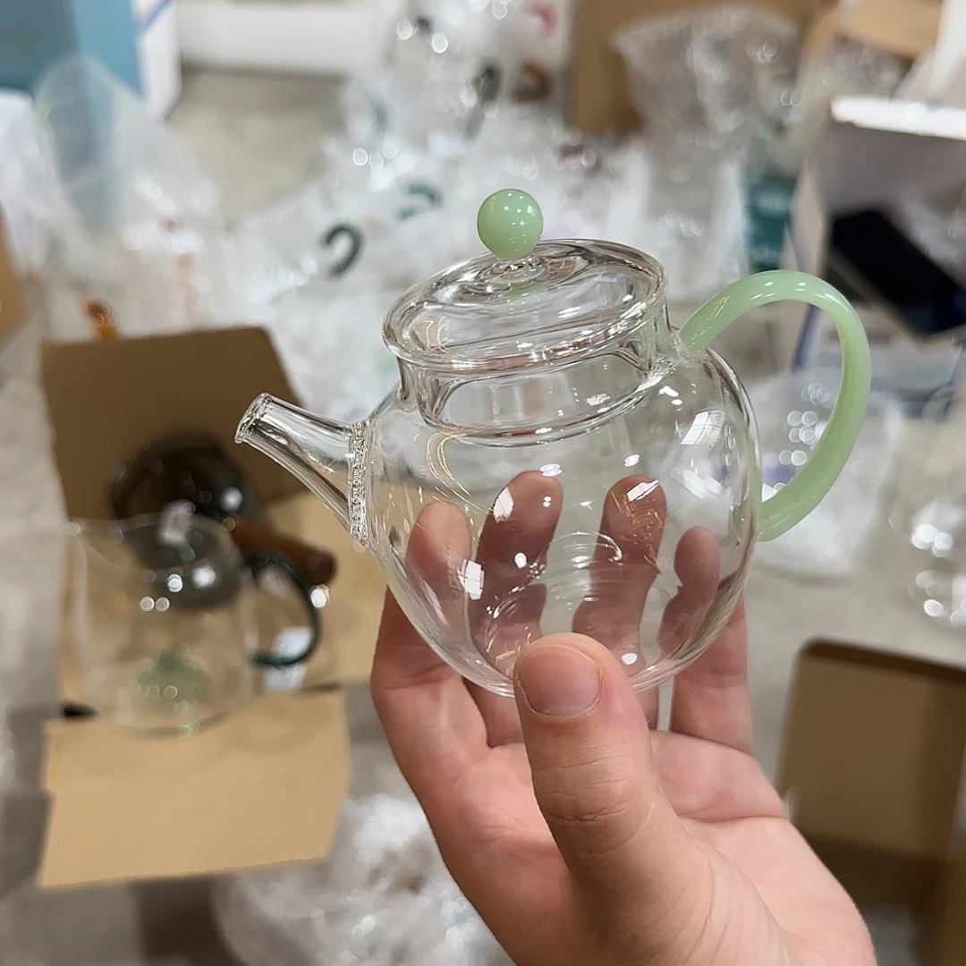 492号浅玉苹果壶一个