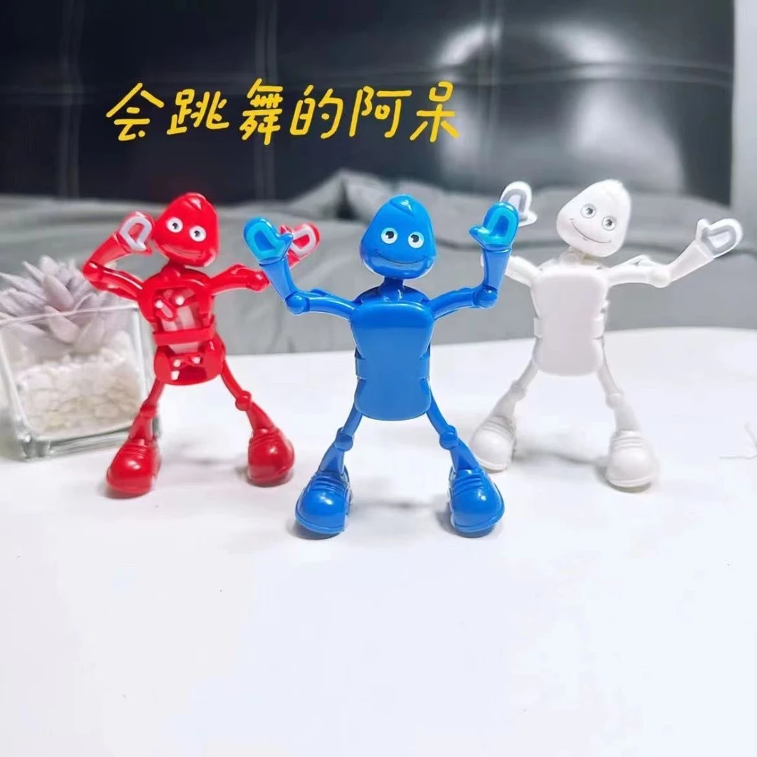 网红爆款会跳舞的机器人上链发条玩具跳舞小人摇摆劈叉学生小玩具