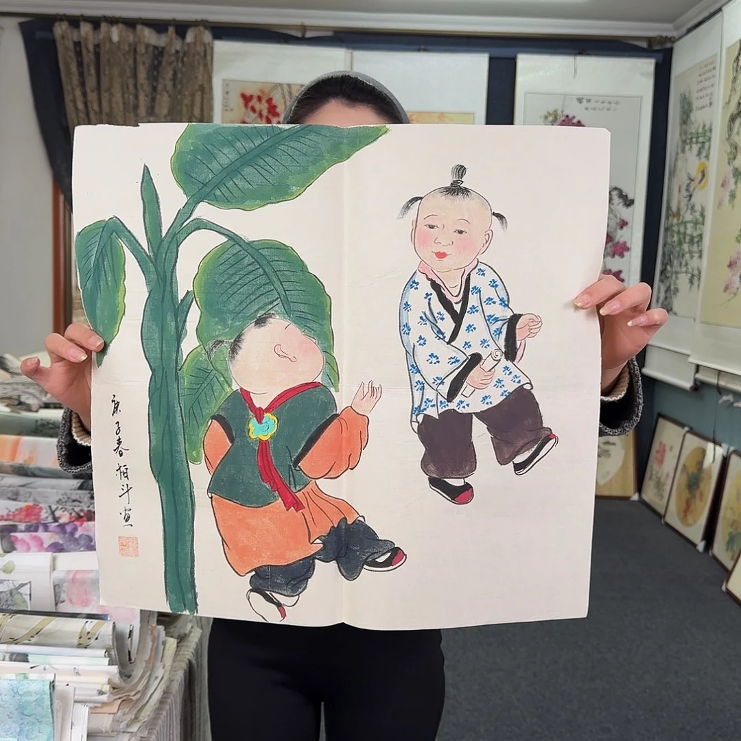 纯手绘国画作品好看