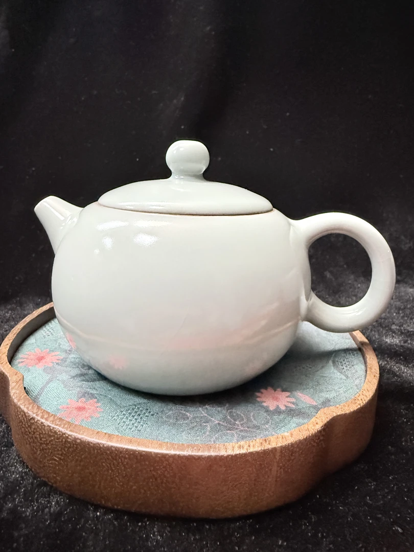清凉寺汝窑天青色茶壶西施壶家用泡茶陶瓷