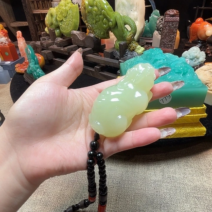 印石昌化石手把件