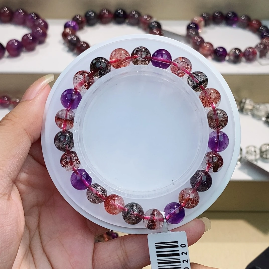 未镶嵌水晶手链黑加仑8