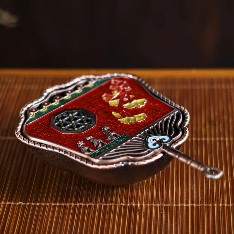 【悦生活】扇形香器-红（Q4560）