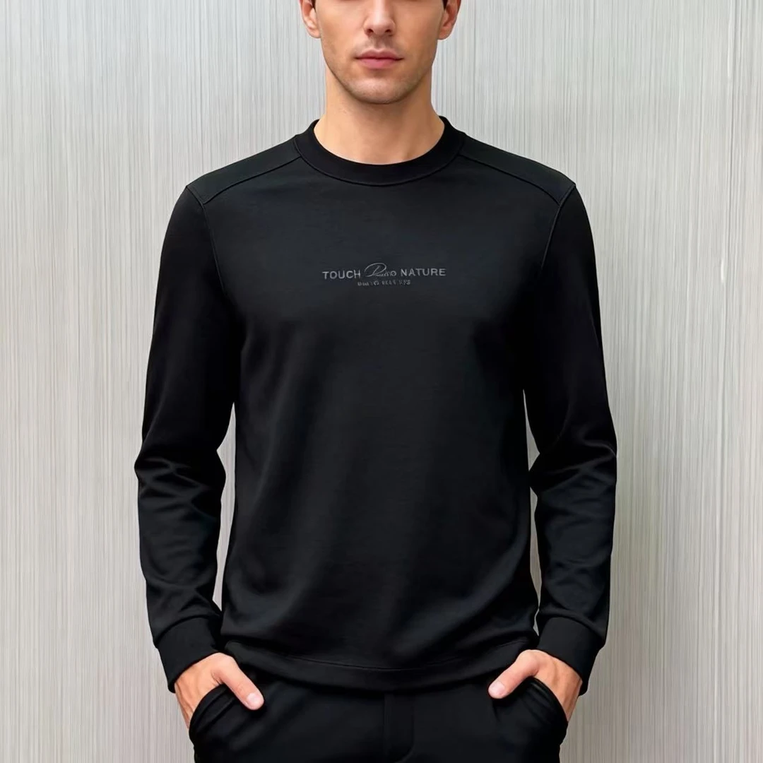 【68020】春秋休闲时尚 轻奢简约 百搭 圆领 男士长袖卫衣