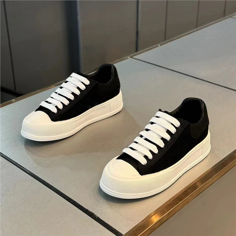 玛古芭板鞋男款简约舒适百搭厚底增高鞋透气轻奢时尚潮流休闲鞋子