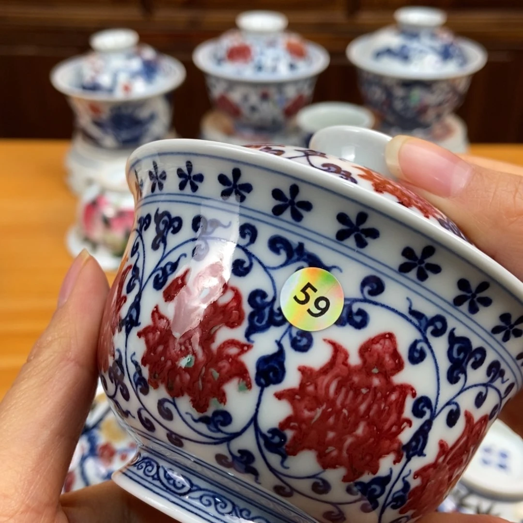 手绘现代茶具非古董