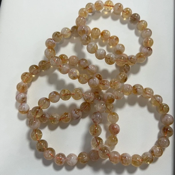 【热卖】蜂蜜奶盖黄水晶10mm（多样性发其一）