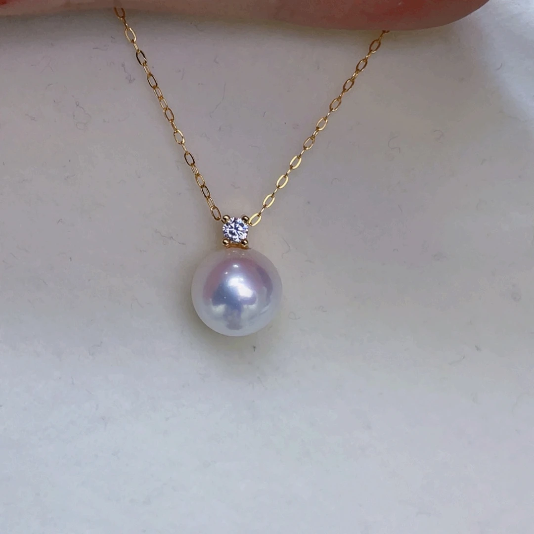 ****宝银S925镶嵌吊坠(赠链)淡水珍珠