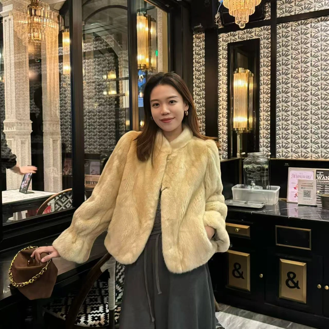 【千金大小姐】黑标天鹅系列 毛毛外套