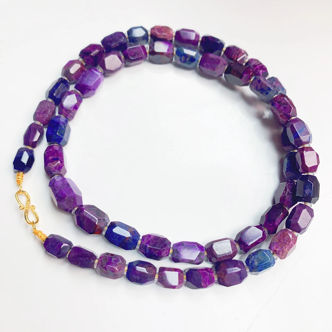 匡氏K姐 舒俱来蓝紫幻彩切面项链 Z-HL-A9336（多样性发一）