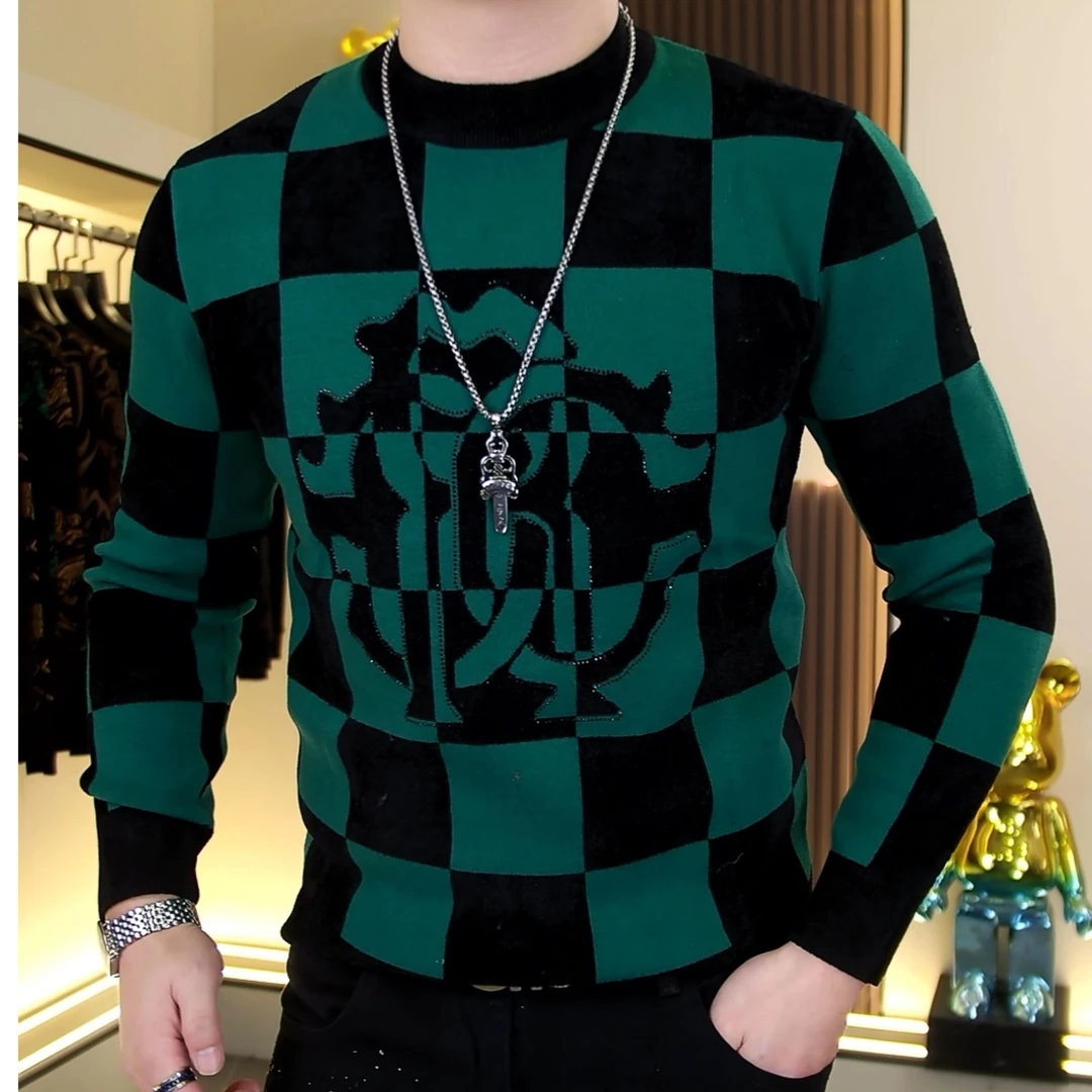 【阿东男装】599男士冬季高品质时尚潮流修身针织毛衣