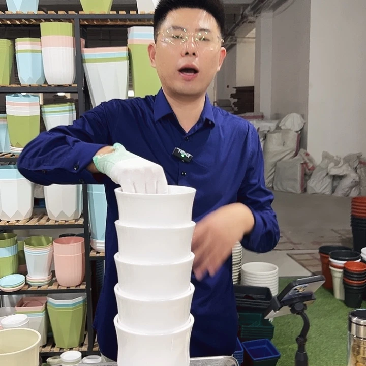 竹节口13.6高14白色5只带托