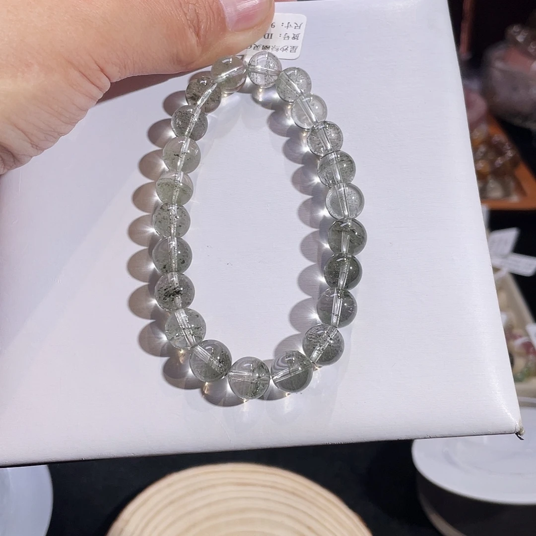 未镶嵌手链水晶星沙绿幽灵9.2mm