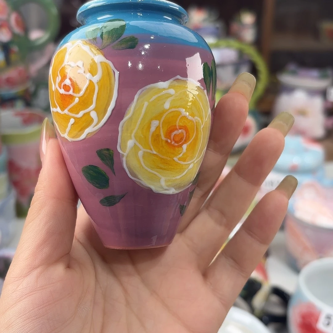 景德镇手绘高温釉下彩陶瓷茶具