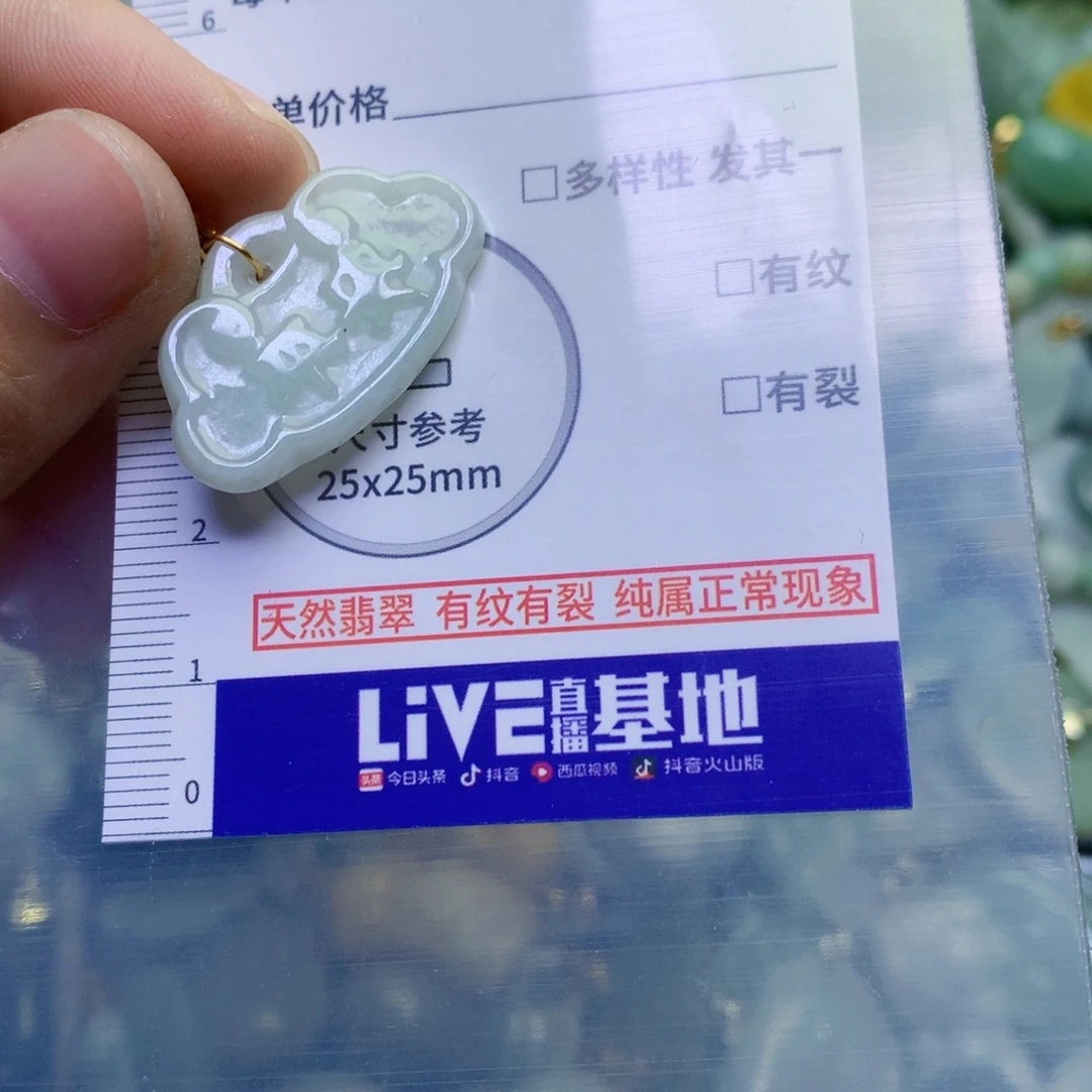 翡翠未镶嵌吊坠(不含链)