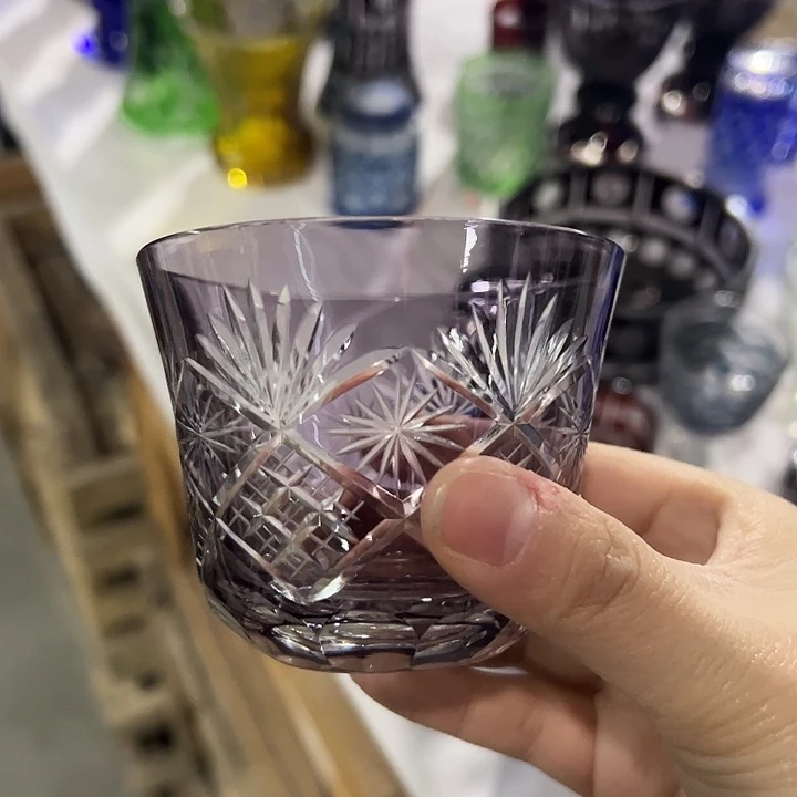 平底款水晶玻璃微瑕一个