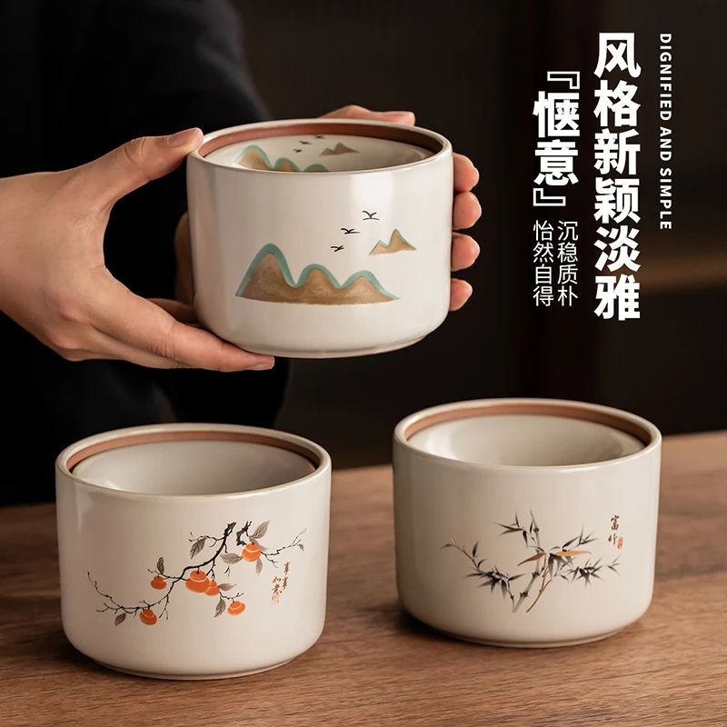 茶洗家用陶瓷茶渣缸水盂建水废水桶新款功夫茶道零配件茶水缸杯洗