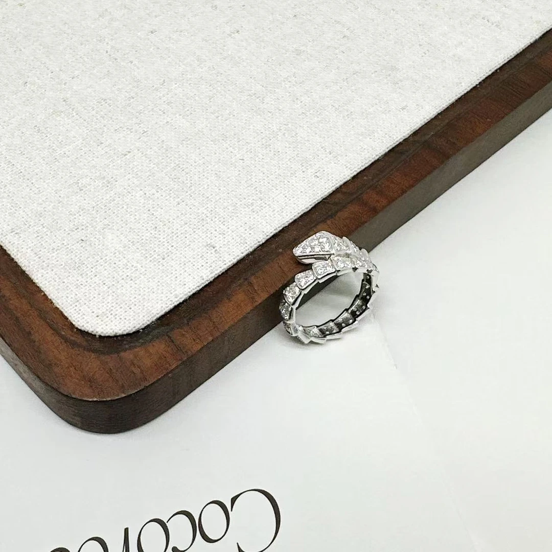 云珑铂金 铂金PT950 大蛇骨戒指