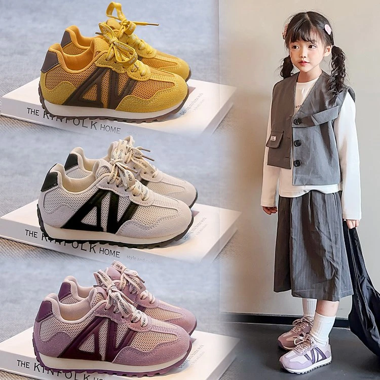 2025秋季复古男女童运动阿甘鞋儿童鞋子轻便防滑休闲鞋时尚百搭