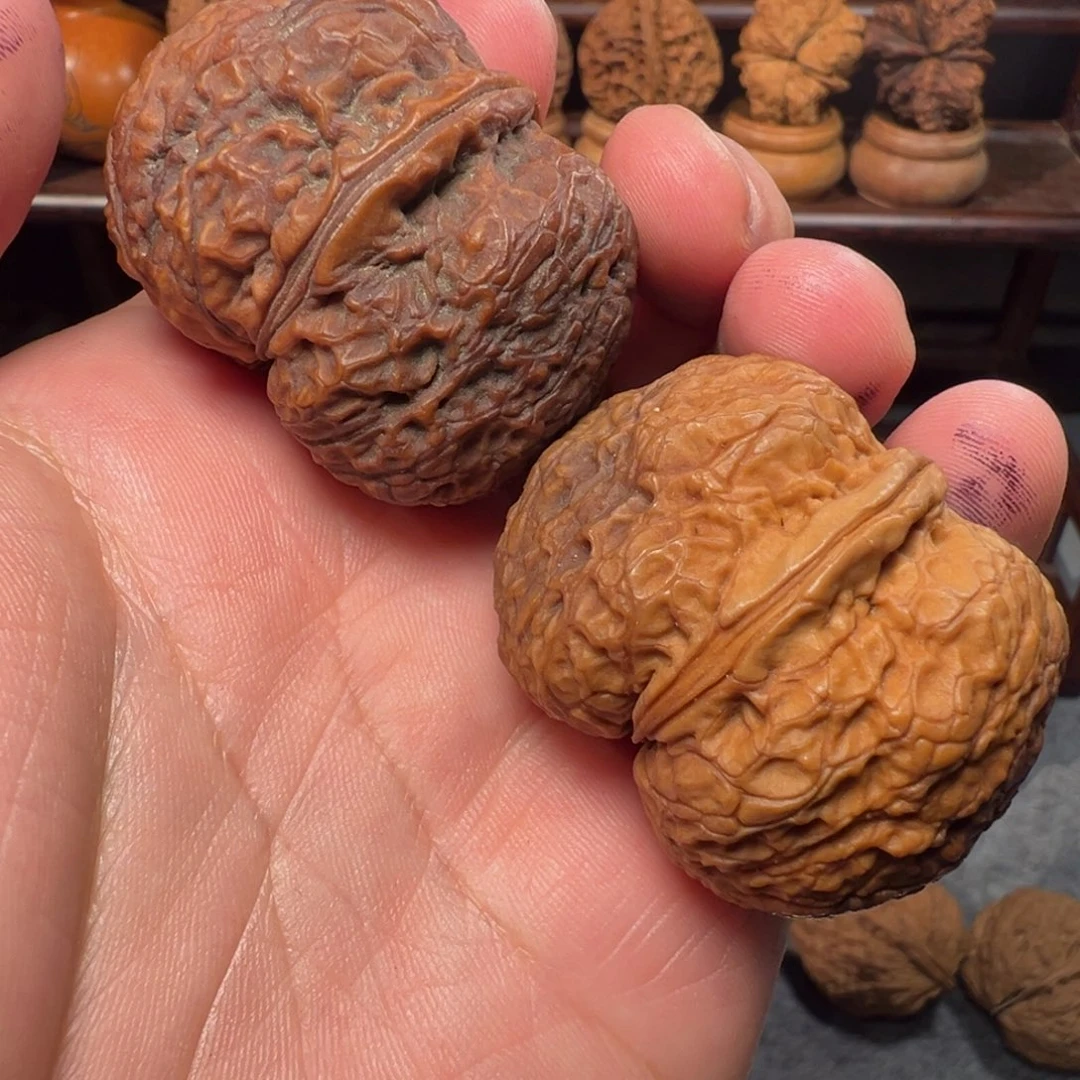 吊坠文玩核桃秦权43mm