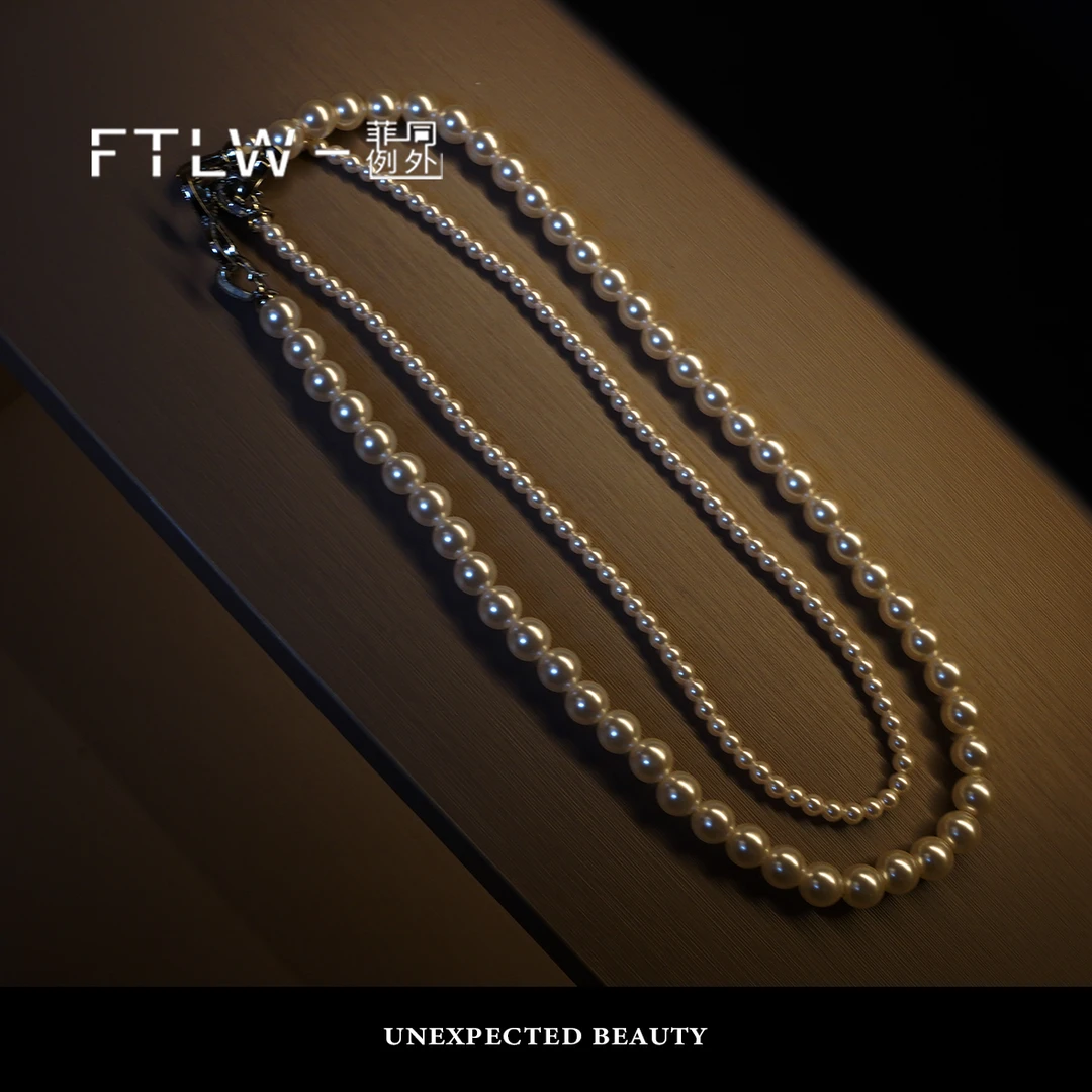 合金仿珍珠项链 FTLW-气质百搭精致项链-3292
