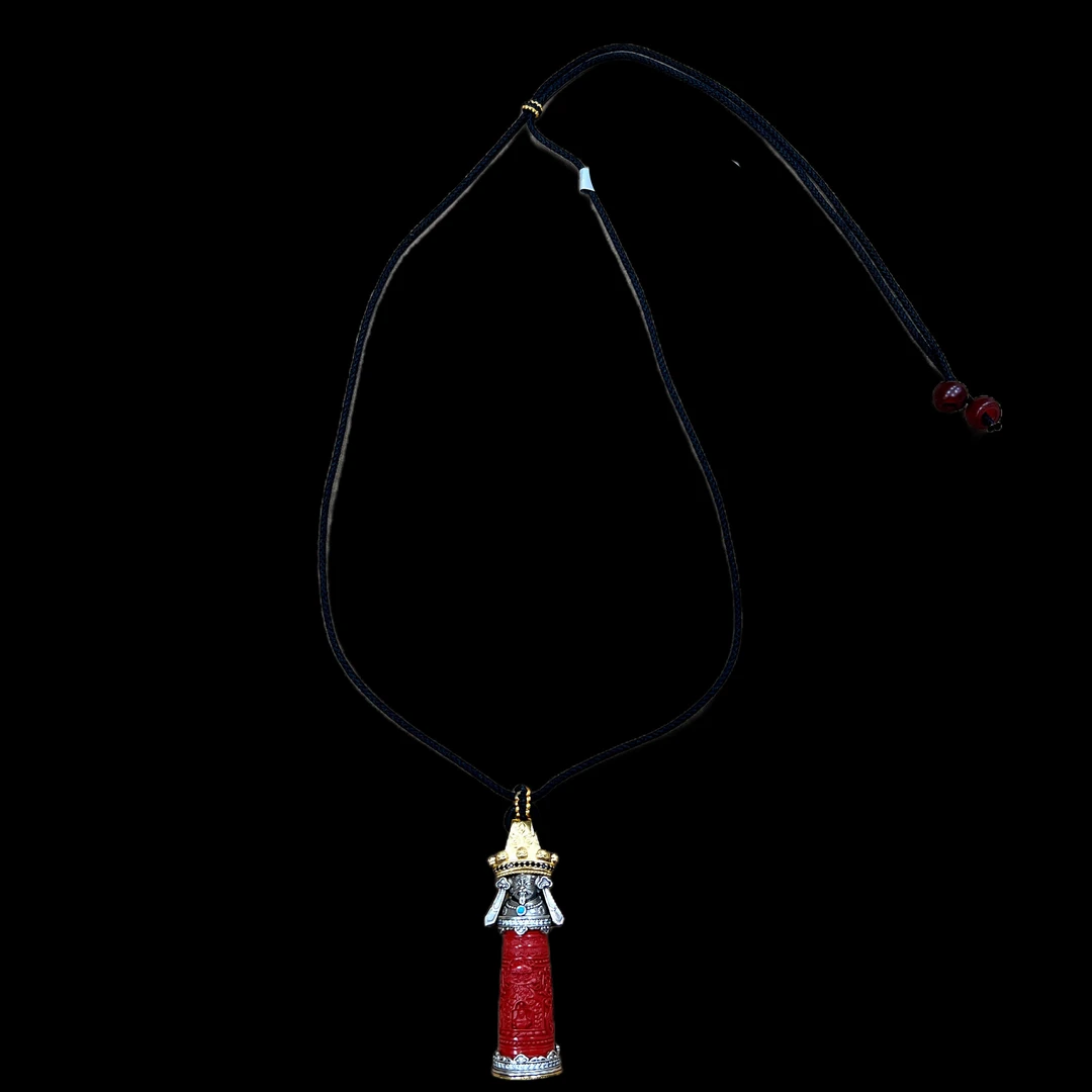 含辰砂工艺品V6929朱砂项链（扎基拉姆）孤品