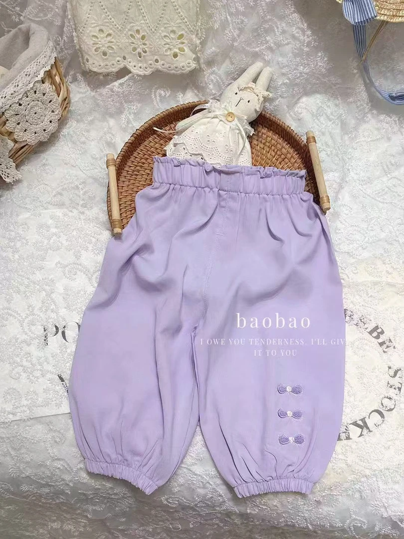 【Bao Bao】2025夏款女童精致防蚊裤八九分裤18007