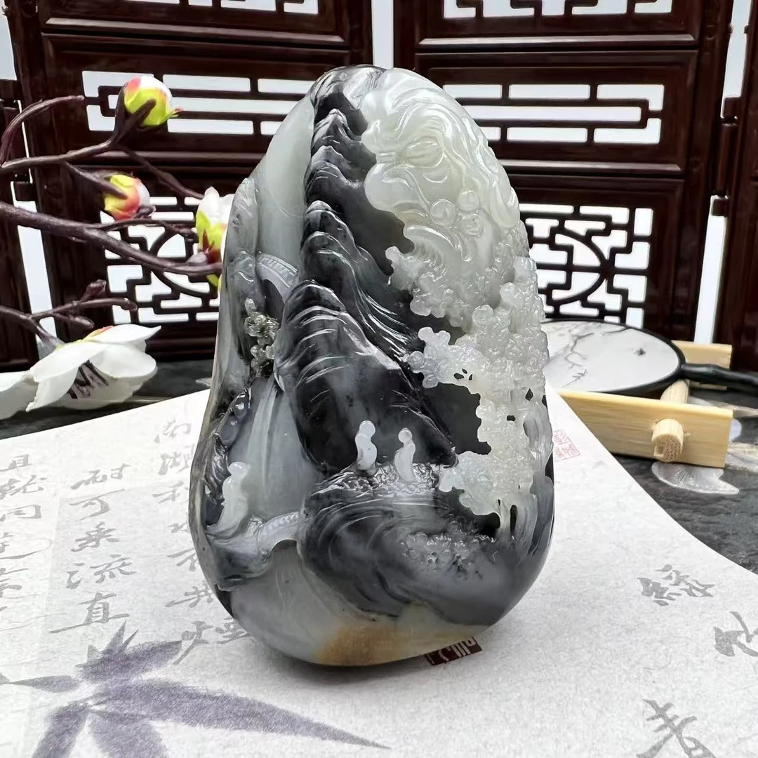 A1086 和田玉手把件 FRX341602641