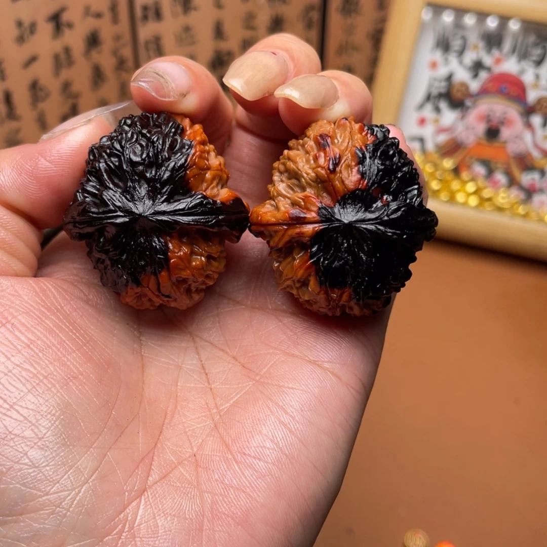 核桃唐三彩地闷文玩核桃5